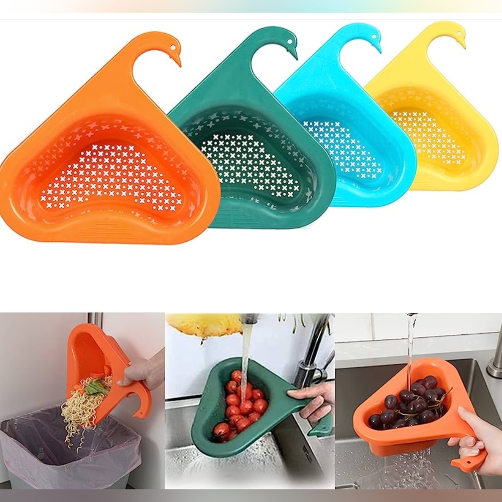 FINAL SALE ✨ 🔥Sink Drain 4 Pieces Swan Shape Sink Drain